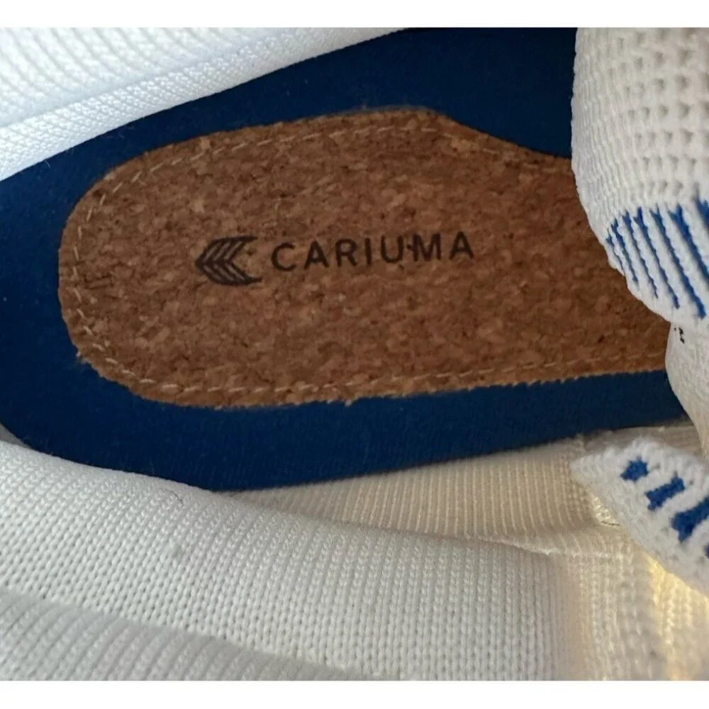 Cariuma 4Ocean Women's Sz 10 Off White Knit High-Top Sneakers Lace Up Casual